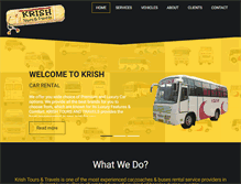 Tablet Screenshot of krishtravels.in
